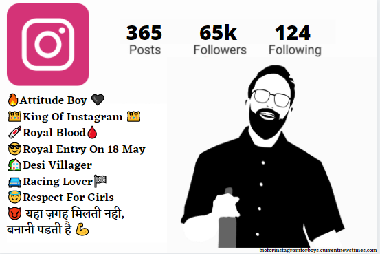 Bio for Instagram for Boy Attitude in Hindi