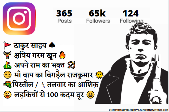 Instagram bio for school boy stylish font
